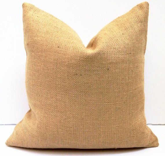 Decorative Burlap Pillow Cover Accent Pillow Throw Pillow
