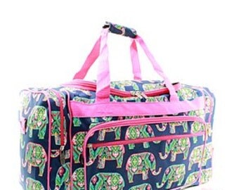 20" Elephant,Turtle,Crab Duffel Bag WITH FREE MONOGRAM