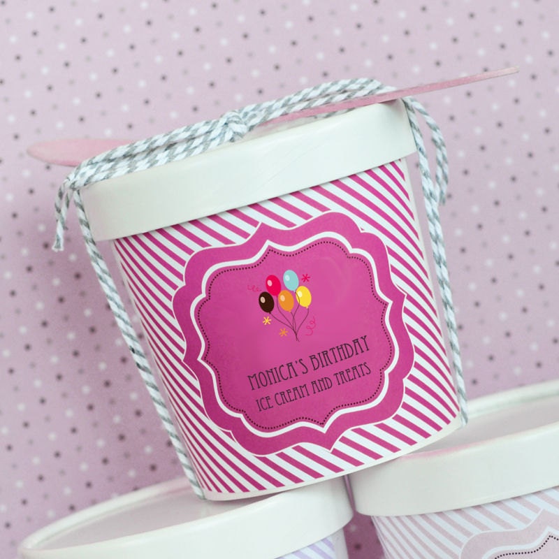 Personalized Birthday ContainersBirthday Party Favor Ideas