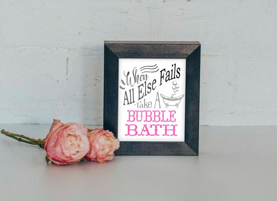 Download BUBBLE BATH Digital Craft file for framing or Silhouette ...