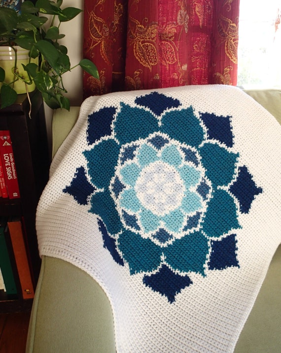 t's crochet shoppe Shop Blanket Lotus Crochet The Nonprofit PDF Rose Pattern