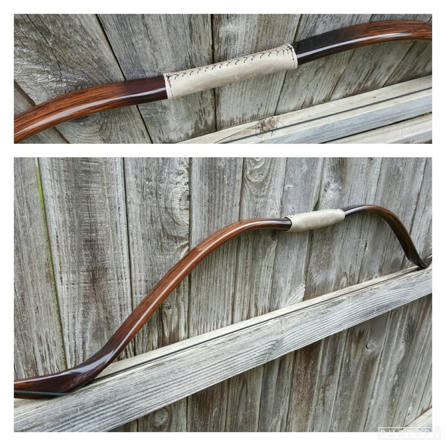 Recurve Bow and Arrows 40 lbs/18.1kg Faux Wood Grain and