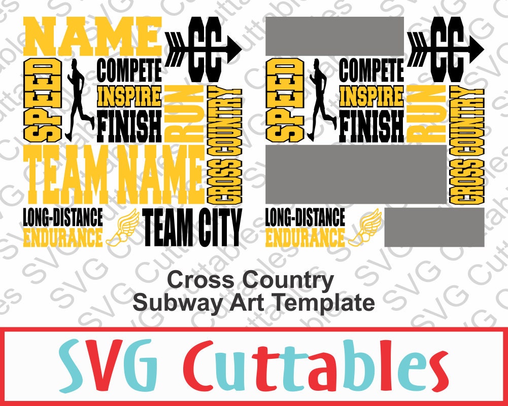 Download Cross Country Subway Art SVG DXF EPS Vector by SVGCUTTABLES