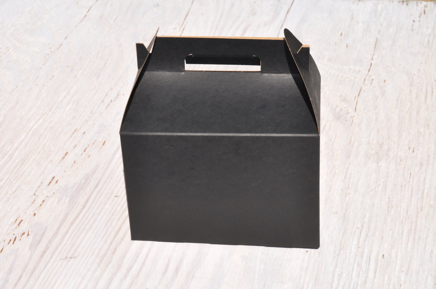 50 Large Black Gable Box 9x6x6 Favor Boxes