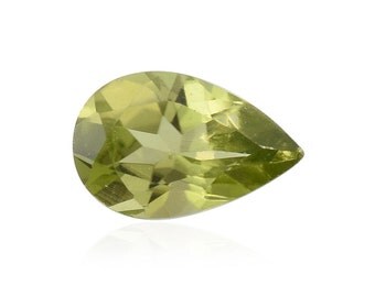 Hebei Peridot Loose Gemstone Pear Cut 1A Quality 8x5mm 0.75 cts.