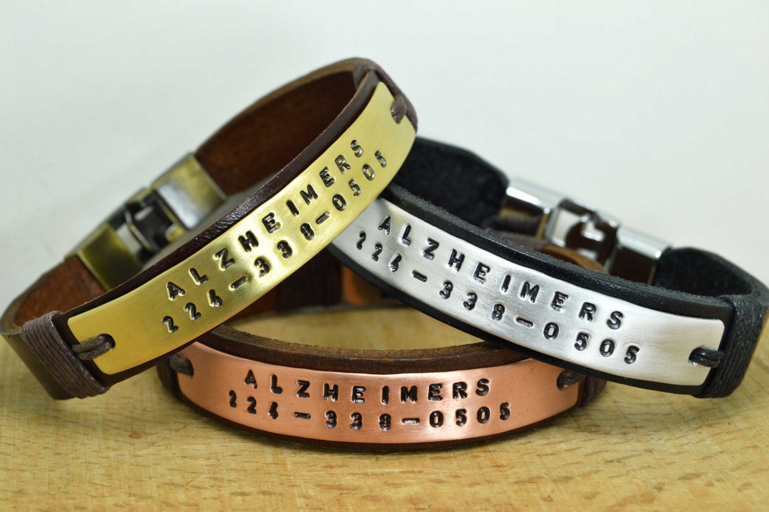 Personalized Medical ID Bracelet Alzheimer bracelet Medical