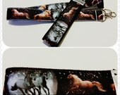 Horses lanyard, badge holder or keychain