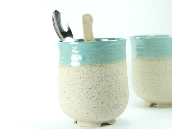 kitchen utensil holder, Ceramic Utensil holder, housewarming gift ...