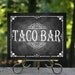 Printable Chalkboard Taco Bar Sign Buffet Sign Build your