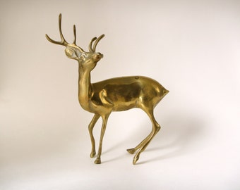 SALE vintage brass stag deer/ buck deer