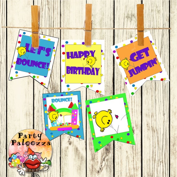 bounce house themed banners