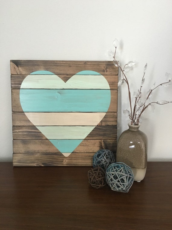 Heart Pallet Wall Art Heart Decor Heart Wall Art Bedroom