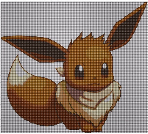 Eevee Cross stitch Pattern by FromtheEmbers on Etsy