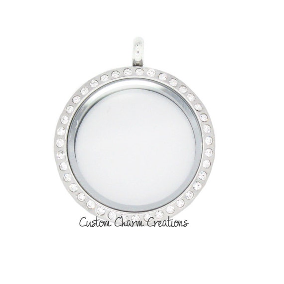 Floating Locket Stainless Steel Twist Top by CustomCharmCreation
