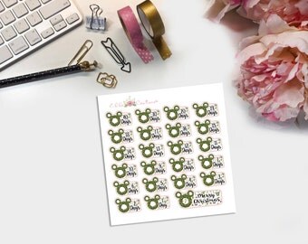 Countdown to Christmas planner stickers by EllaCouturebyJessica