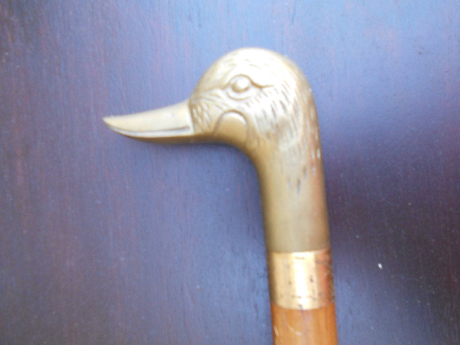 Brass Handle Duck Head Cane