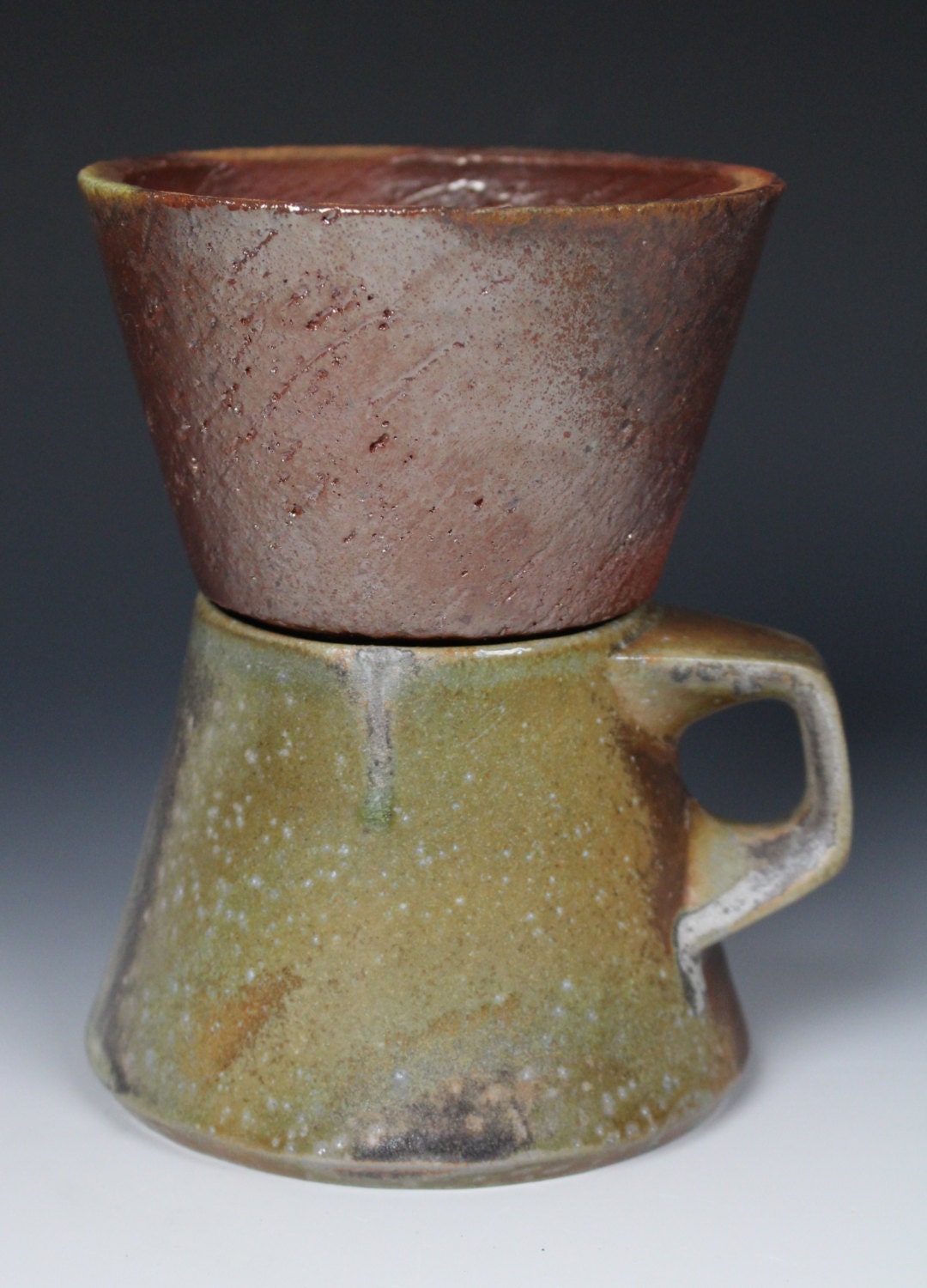Pourover Coffee Maker Cone and Mug Set by WillMcComb on Etsy