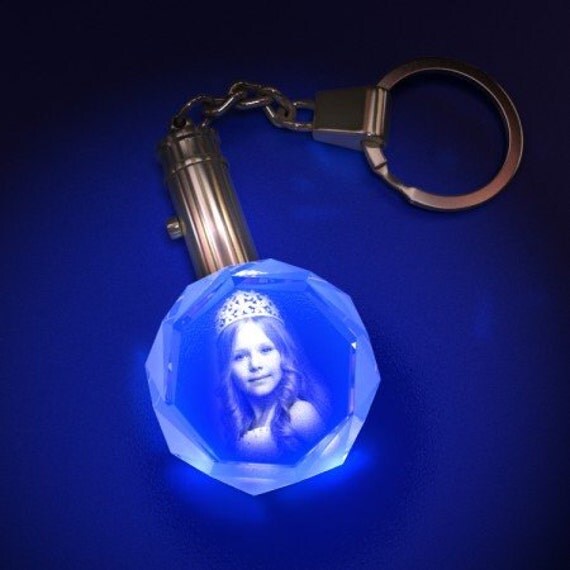 Personalized Lighted Key Chain Bridal Party Gifts