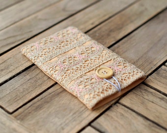 Lace Kindle Paperwhite Cover, Rustic Boho, Amazon Fire Case, Tablet Oasis Case, Kobo Aura, Samsung Galaxy Case, iPod Padded Sleeve, iPad bag