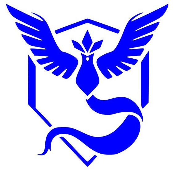 POKEMON GO Team MYSTIC Logo Vinyl Decal Sticker Car Window