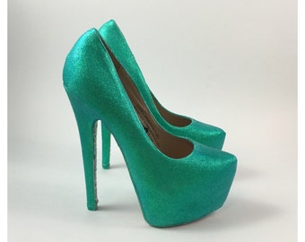 Jade green shoes | Etsy