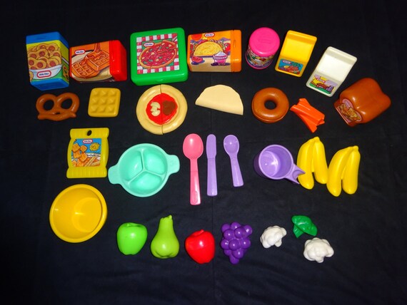 Vintage Little Tikes Play Food and Dishes by EarthLoveVintage