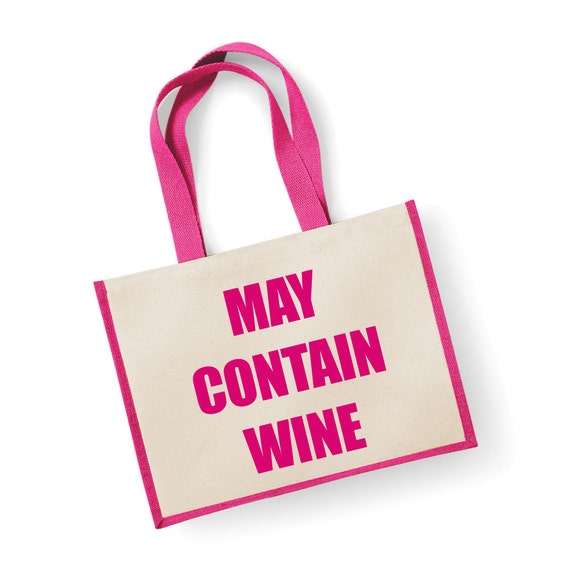 pink wine bag