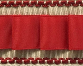 Pleated Ribbon Trim Add-on for Drapery Panels, Many Colors