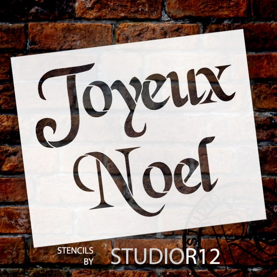 Joyeux Noel Word Stencil 11 X 9 SKU:STCL499