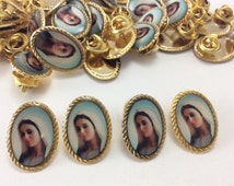 Popular Items For Virgin Mary Pin On Etsy