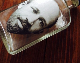 WEB Dubois whiskey Flask OOAK