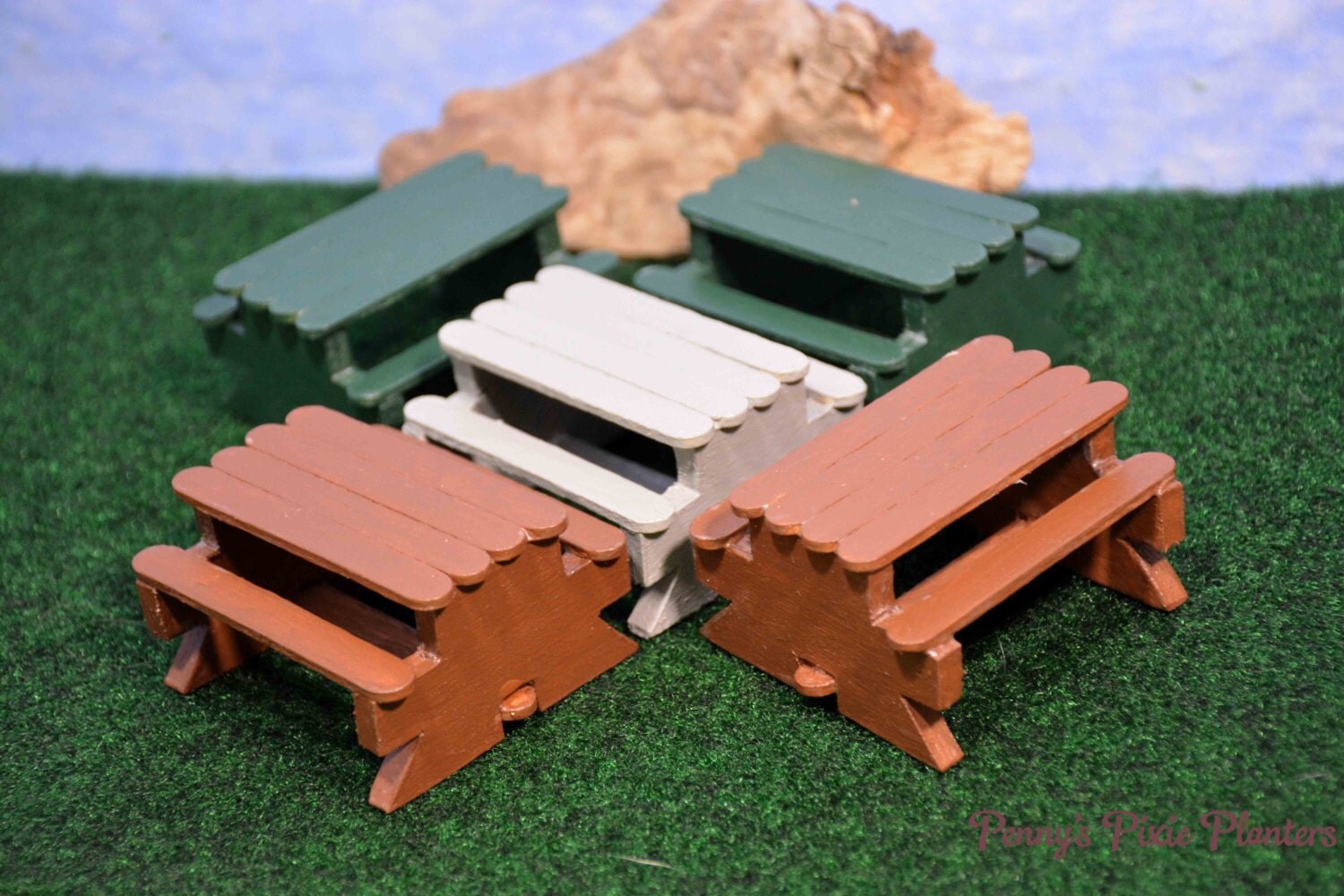 Miniature Picnic Table Fairy Garden Picnic Table Fairy