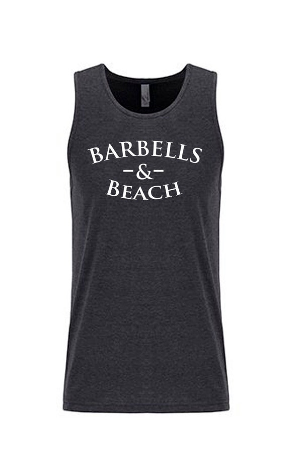 barbells and beach tank mens beach tank beach tank top