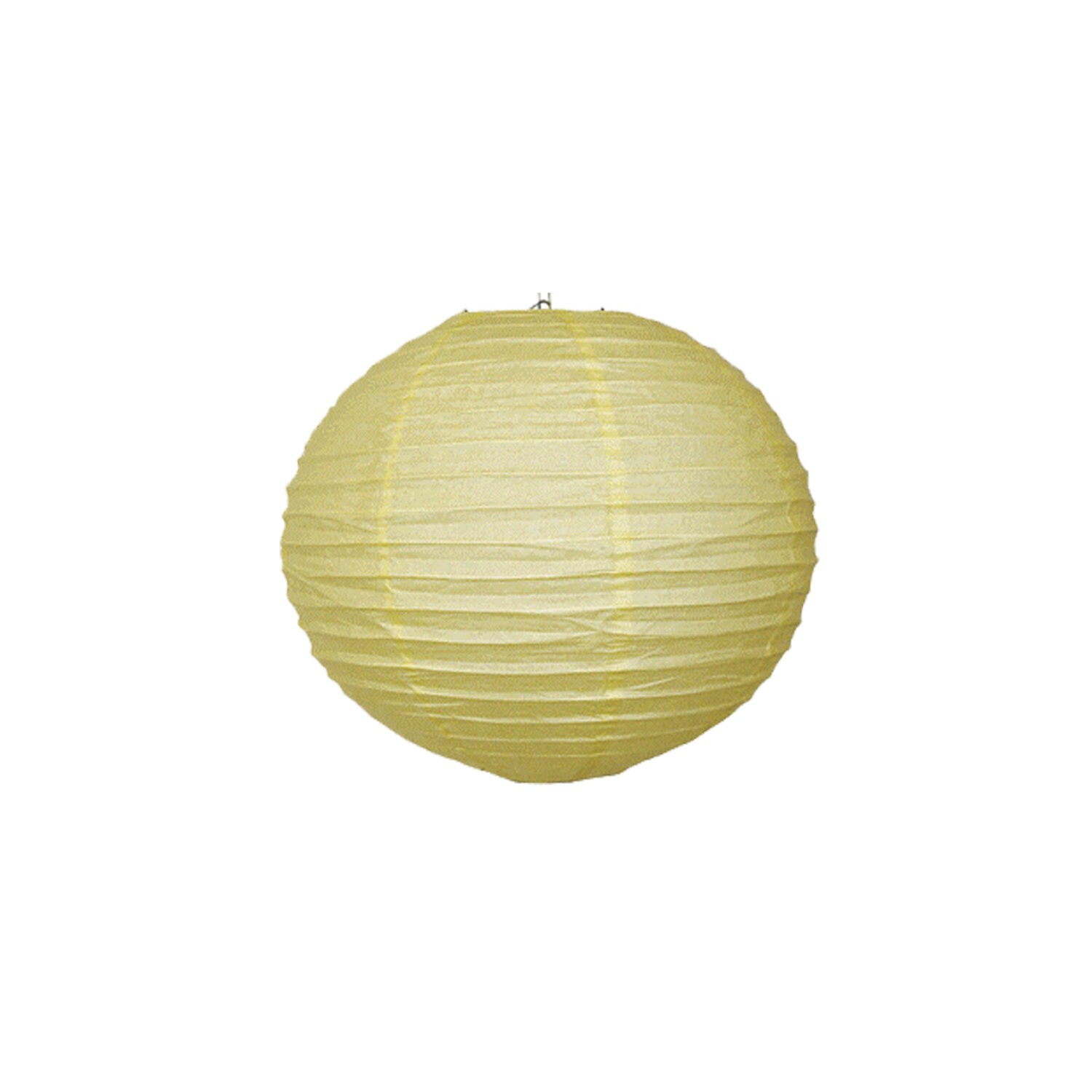 8" Pale Yellow Paper Lantern Party Decoration Just Artifacts Brand