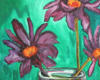 Impressionist still life oil painting