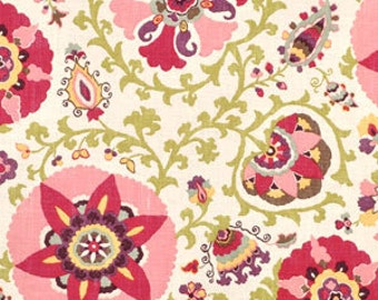 HUGE SALE,Silsila Cherry Blossom By Braemore, Fabric By The Yard