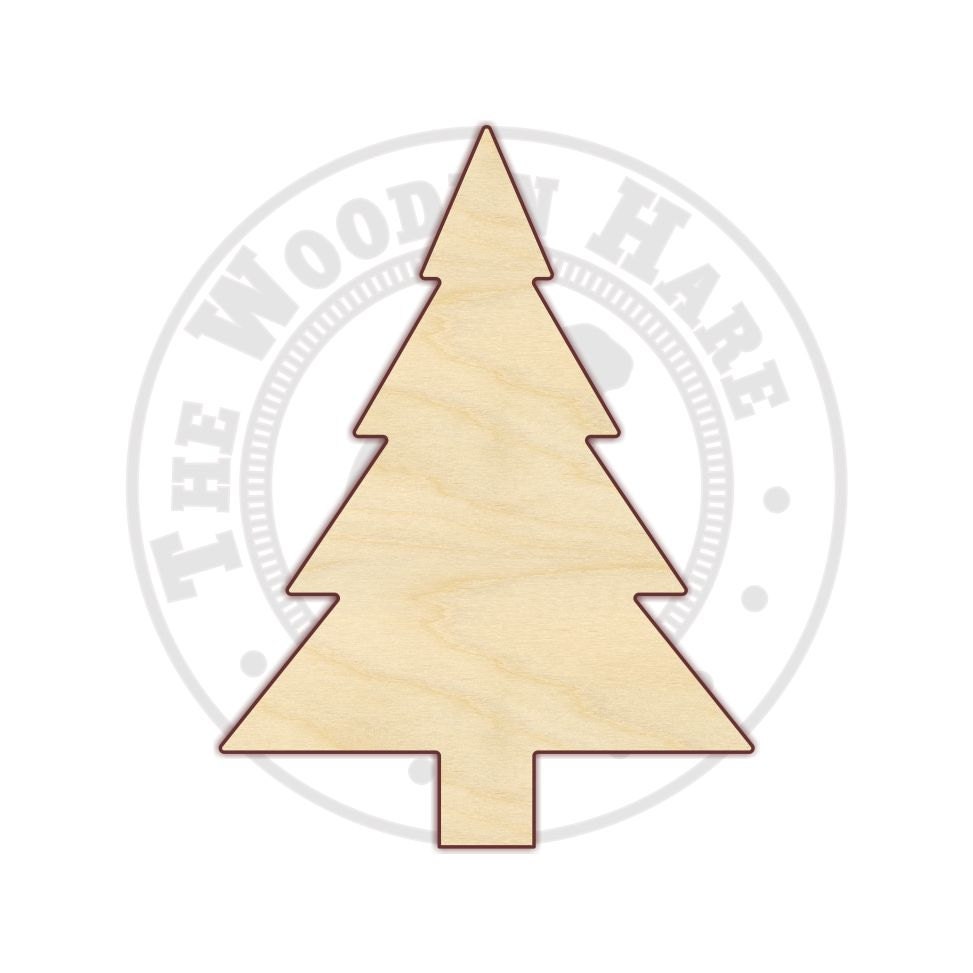 3 12 Christmas Tree Wood Cutout 170215