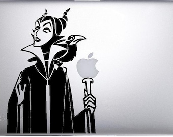 Maleficent Sleeping Beauty Macbook Decal for Apple MacBook Air / Pro, Custom Mac decal