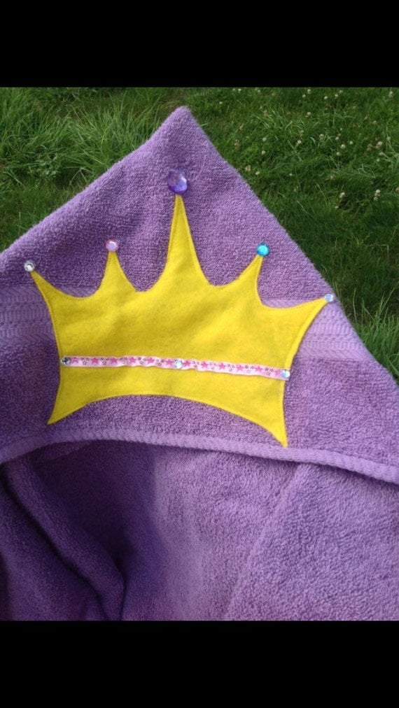 Items similar to Princess hooded towel/princess hoodie towel on Etsy