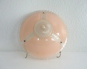 Antique Pink Glass Light Shade