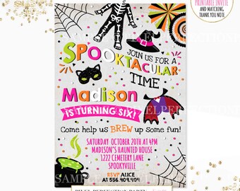 Halloween Birthday Invitation Spooktacular Birthday Invitation Costume Party Halloween Birthday Invite Spooktacular Birthday Party Invite