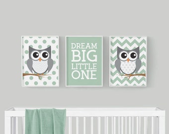 Nursery Decor - Owl Nursery Decor - Woodland Nursery Decor - Nursery Prints - Woodland Nursery Art - Owl Nursery Art - Baby Nursery Decor
