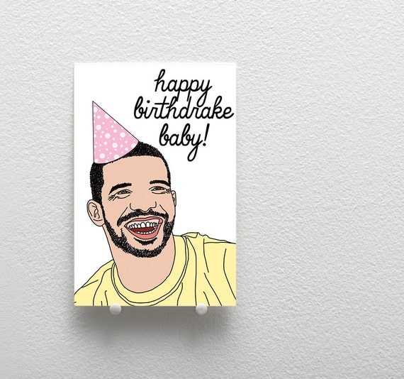 Drake Birthday Card Happy Birthdrake Baby Card Birthday Card