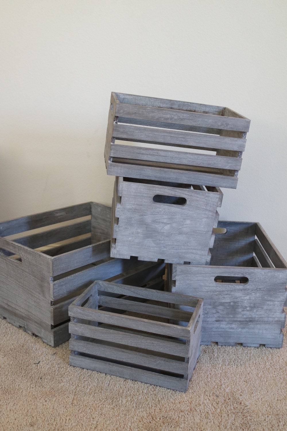 Rustic Wood Crates For Sale 3