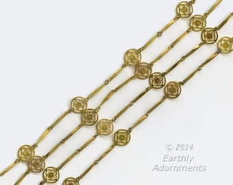 Yellow brass chain 6 inch lengths. b12-chn693(e)