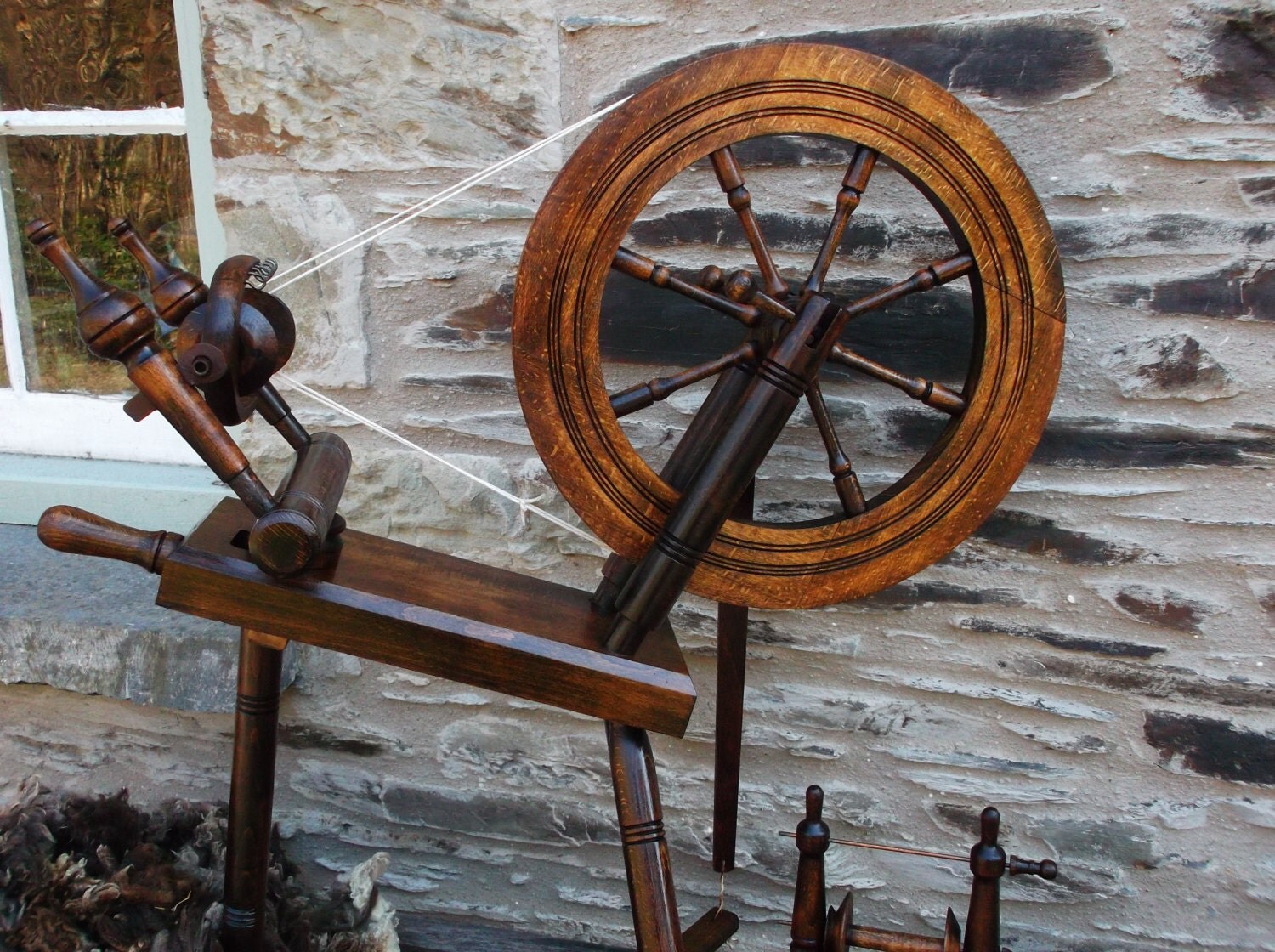 Haldane Hebridean Spinning Wheel Fully Restored 3