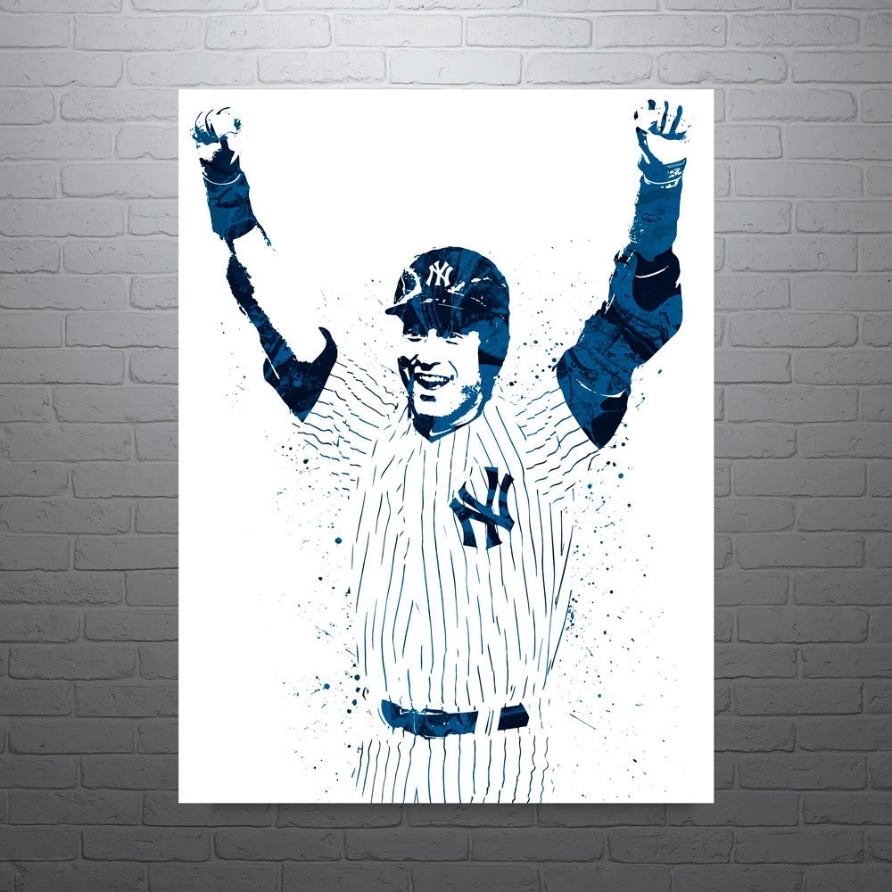 Derek Jeter New York Yankees Sports Art Print Baseball
