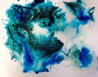 Vape art, artprint, art print, Vape print, vapour portrait, vape gift, vaping gift, vapors gift, vapour art, hipster gift, vape christmas