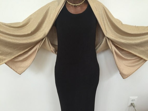 gold evening wrap