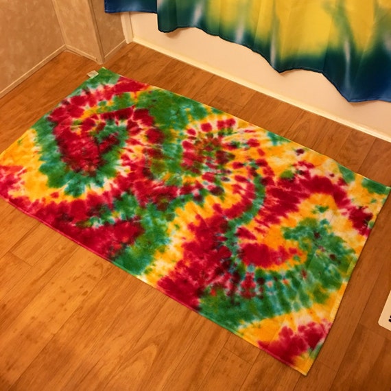 Items similar to Tie Dye Bath Towel Rasta Tie Dye Towel Rasta Beach